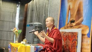 Two days teaching by Venerable Geshe Dorji Damdul la ( Director of Tibet House new Delhi)
